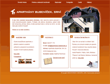 Tablet Screenshot of apartmany-bubenicek.cz